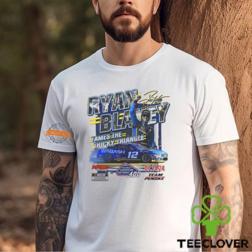 Event Ryan Blaney 2024 Checkered Flag Sports The Great American Getaway 400 Race Shirt