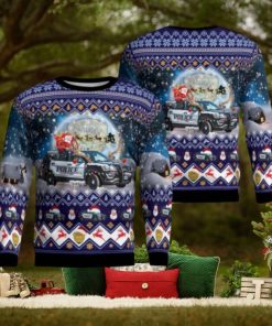 Everett Police Department 2016 Ford Police Interceptor Utility SUV Christmas AOP Ugly Sweater Gift For Christmas