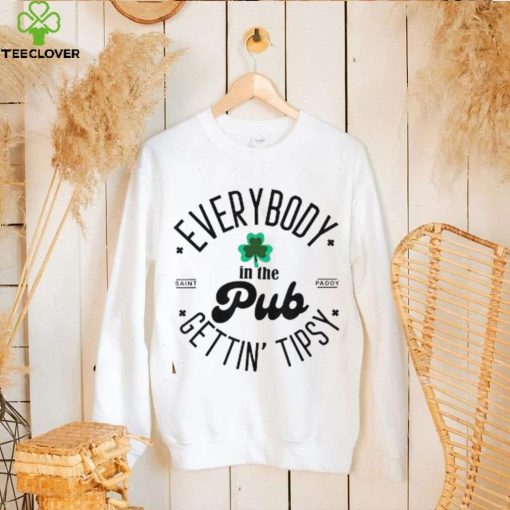 St. Patrick’s Day Shamrock T-Shirt – Get Tipsy with Everyone at the Pub!