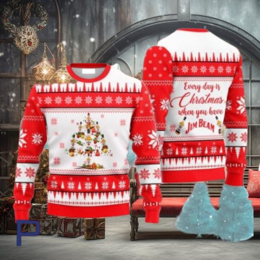 Everyday Is Christmas When U Have Jim Beam Ugly Christmas Sweater, Gift for Christmas Holiday