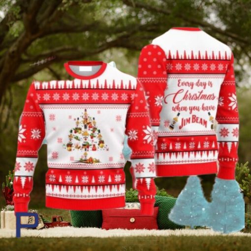 Everyday Is Christmas When U Have Jim Beam Ugly Christmas Sweater, Gift for Christmas Holiday