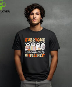 Everyone communicates differently speech therapy halloween shirt 1 Everyone communicates differently speech therapy halloween shirt