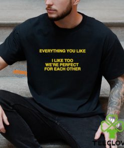 Everything You Like, I Like Too We're Perfect For Each Other Shirt