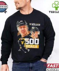 Evgeni Malkin Pittsburgh Penguins hockey 500 goals shirt