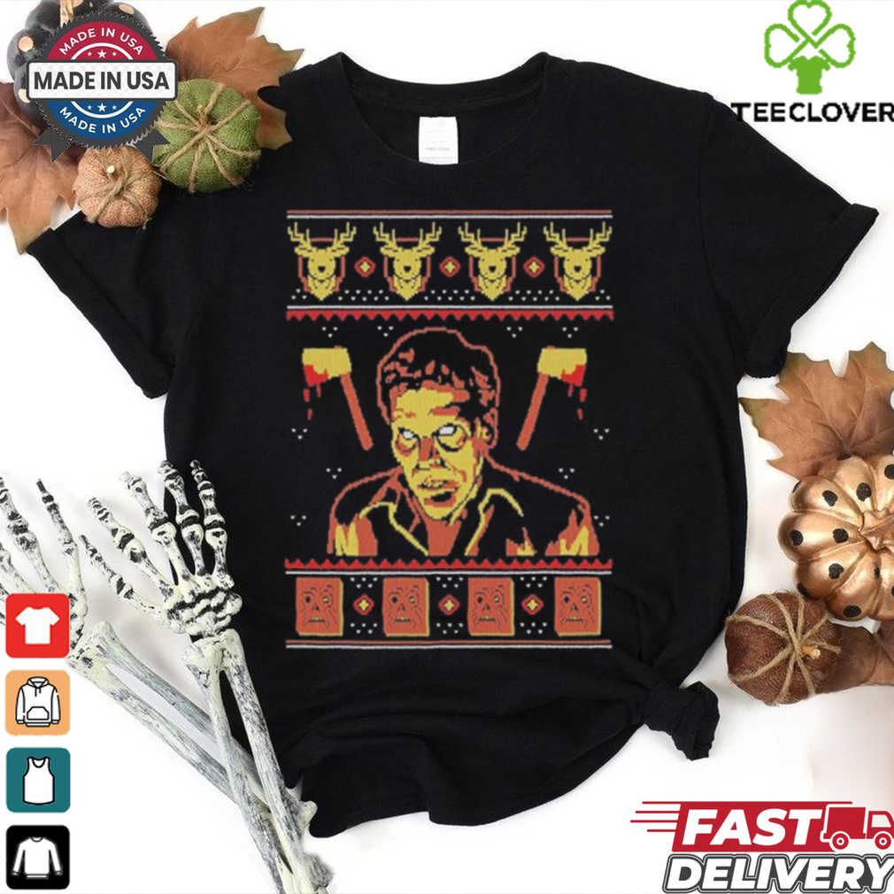 Evil Dead 2 Groovy Christmas Shirt Evil Dead 2 Groovy Christmas Shirt