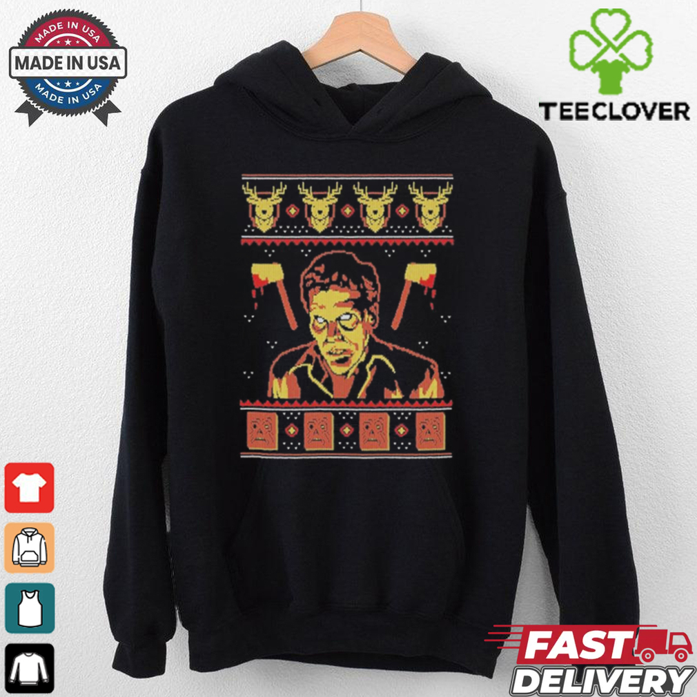 Evil Dead 2 Groovy Christmas Shirt Evil Dead 2 Groovy Christmas Shirt