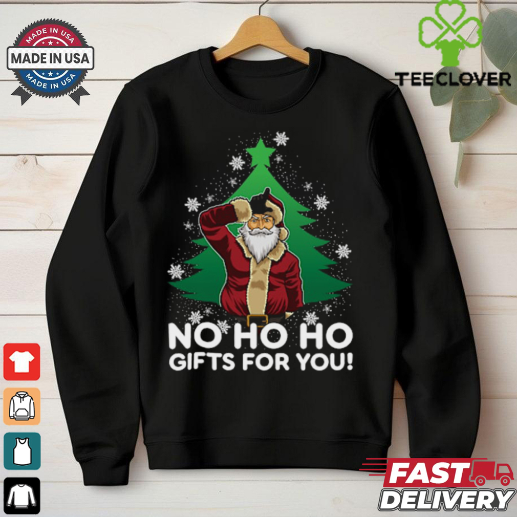 Evil Santa Loser Gesture NO HO HOs For You! Christmas Merry Christmas 2024 T Shirt Evil Santa Loser Gesture NO HO HOs For You! Christmas Merry Christmas 2024 T Shirt