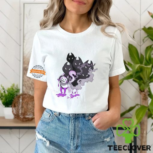 Evocaitart Asexual Pride Cat T Shirt