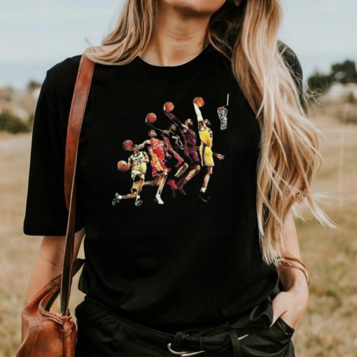 Evolution of Lebron James Basketball T Shirt