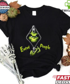 Ew People Grinch, Grinch Open Zipper T Shirt 3 Ew People Grinch, Grinch Open Zipper T Shirt