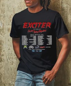 Exciter 40 years of Heavy Metal Maniac North American Tour shirt 1 Exciter 40 years of Heavy Metal Maniac North American Tour shirt