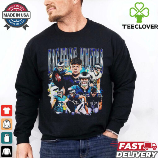 Exciting Whites Philadephia Eagles NFL football team graphic shirt