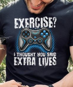 Extra Lives Funny Video Game Controller Retro Gamer Boys T Shirt