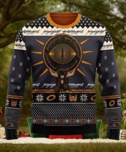Eye Of Sauron Black Knitted Sweater Ugly Christmas Shirt
