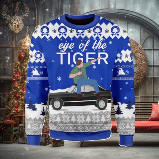 Eye Of The Tiger Ugly Christmas Sweater Xmas Gift Men And Women Christmas Sweater
