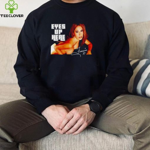 Eyes Up Here The Queen Of Extreme Francine hoodie, sweater, longsleeve, shirt v-neck, t-shirt