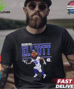 Ezekiel Elliott Dallas Cartoon Football Signature shirt