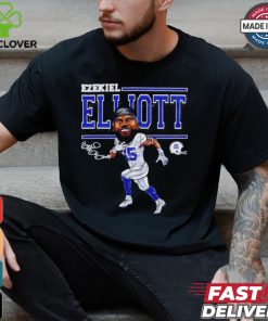 Ezekiel Elliott Dallas Cartoon Football Signature hoodie, sweater, longsleeve, shirt v-neck, t-shirt