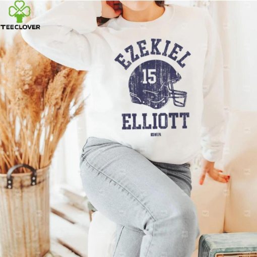 Ezekiel Elliott New England Helmet Font Shirt