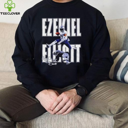 Ezekiel Elliott New England Patriots Hurdle signature retro hoodie, sweater, longsleeve, shirt v-neck, t-shirt