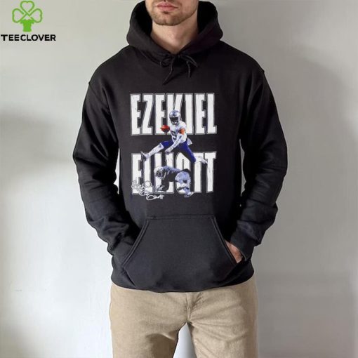 Ezekiel Elliott New England Patriots Hurdle signature retro hoodie, sweater, longsleeve, shirt v-neck, t-shirt