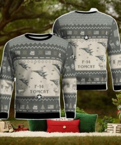 F 14 Tomcat F14 Aircraft Ugly Christmas Sweater Veteran Christmas Gift Holiday