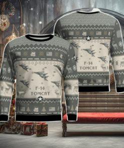 F 14 Tomcat F14 Aircraft Ugly Christmas Sweater Veteran Christmas Gift Holiday