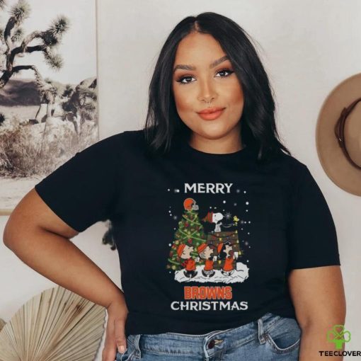 Cleveland Browns Snoopy Family Christmas Shirt
