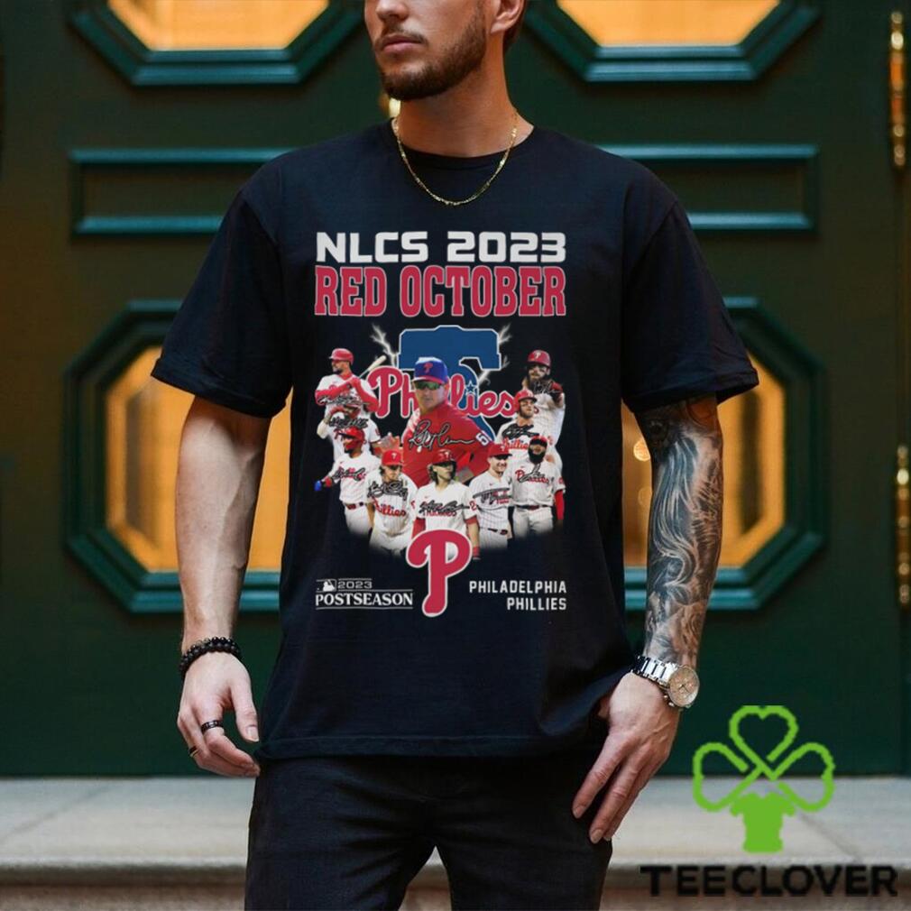 NLCS 2023 Red October 2023 Postseason Philadelphia Phillies T Shirt -  Limotees