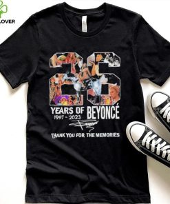 26 Years Of Beyonce Thank You For The Memories Renaissance 2023 World Tour T Shirt