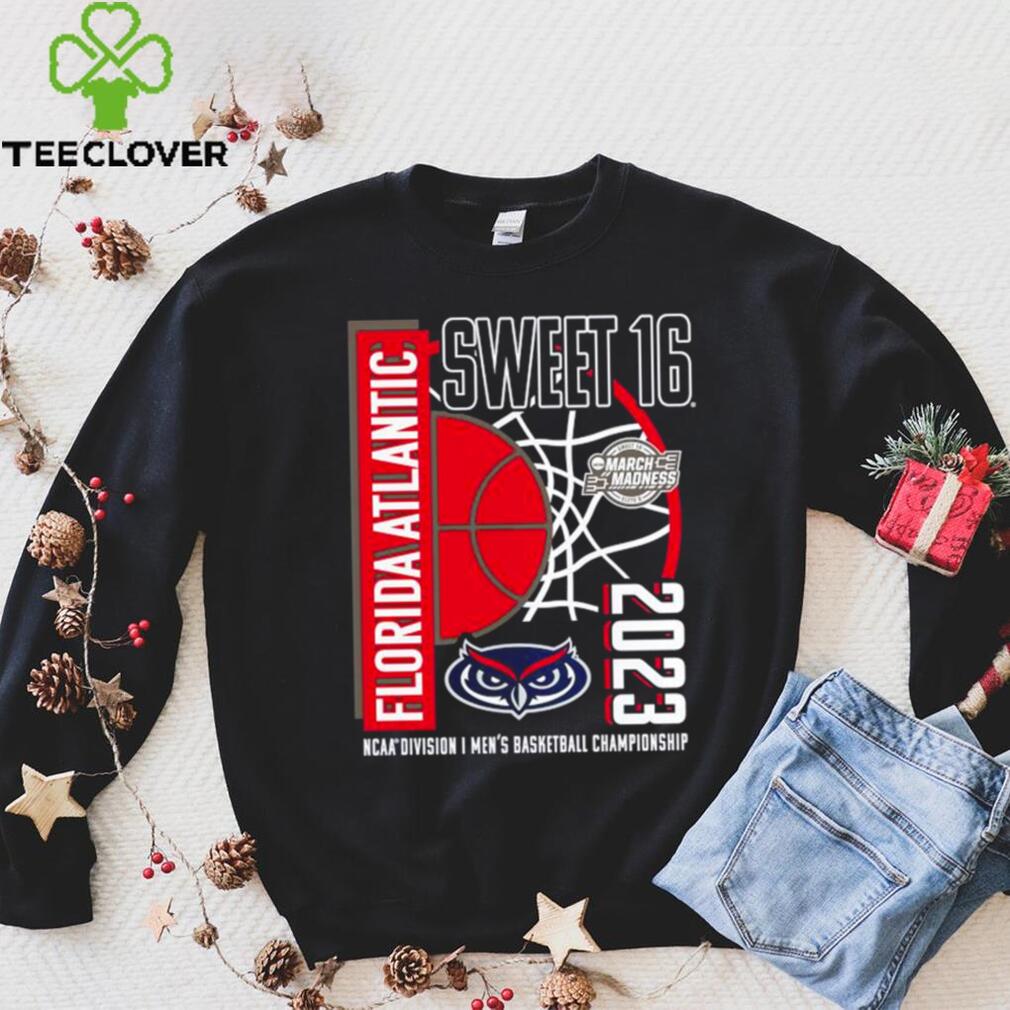 FAU Owls 2023 NCAA Mens Basketball Tournament March Madness Sweet 16 Shirt FAU Owls 2023 NCAA Mens Basketball Tournament March Madness Sweet 16 Shirt