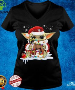 FAYMYNIES Funny Baby #Yoda Hug Boxer Dog Christmas T Shirt