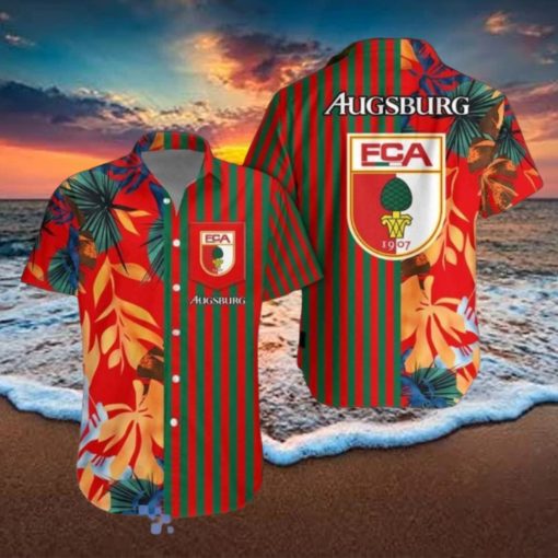 FC Augsburg Hawaiian Shirt & Short Aloha Beach Summer For Men Women