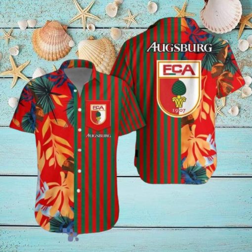 FC Augsburg Hawaiian Shirt & Short Aloha Beach Summer For Men Women