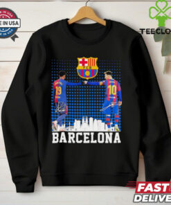 FC Barcelona Lamine Yamal and Lionel Messi signatures shirt