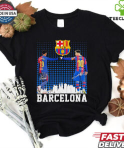 FC Barcelona Lamine Yamal and Lionel Messi signatures shirt