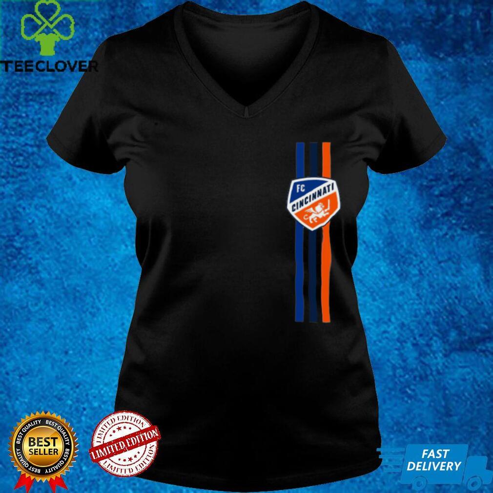 FC Cincinnati Shield Vertical Stripes hoodie, sweater, longsleeve, shirt v-neck, t-shirt