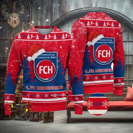 FC Heidenheim Bundesliga Fans Germany League Ugly Christmas Sweater Christmas Gift