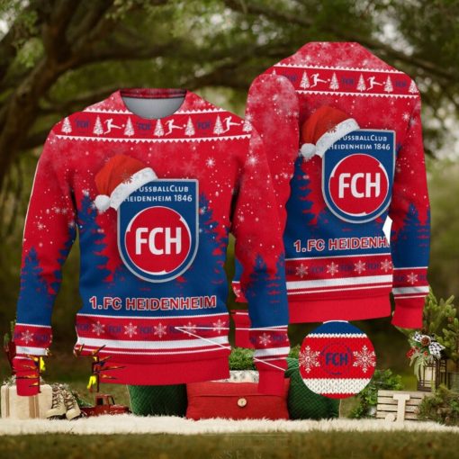 FC Heidenheim Bundesliga Fans Germany League Ugly Christmas Sweater Christmas Gift