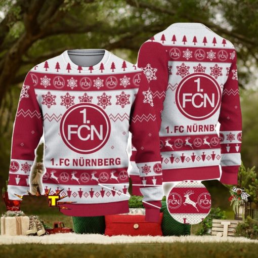FC Nurnberg Bundesliga Fans Football 3D Ugly Christmas Sweater Christmas Gift