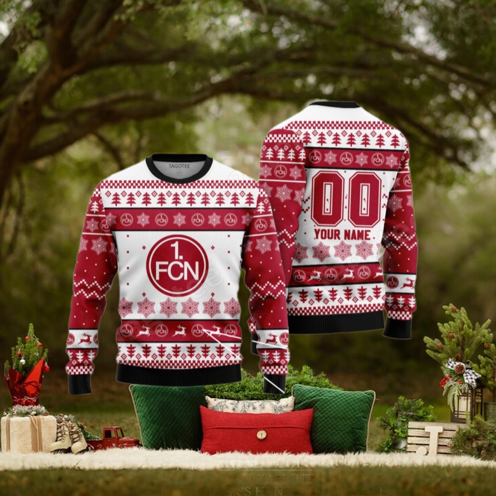 FC Nürnberg Football Christmas Jumper Sweaters FC Nürnberg Football Christmas Jumper Sweaters