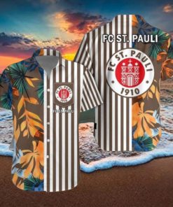 FC St. Pauli Hawaiian Shirt & Short Aloha Beach Summer For Men Women