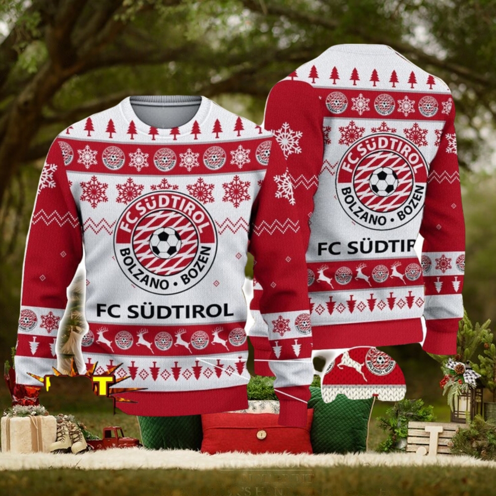 FC Südtirol Team Football Lega Serie A Ugly Christmas Sweater Christmas Gift FC Südtirol Team Football Lega Serie A Ugly Christmas Sweater Christmas Gift