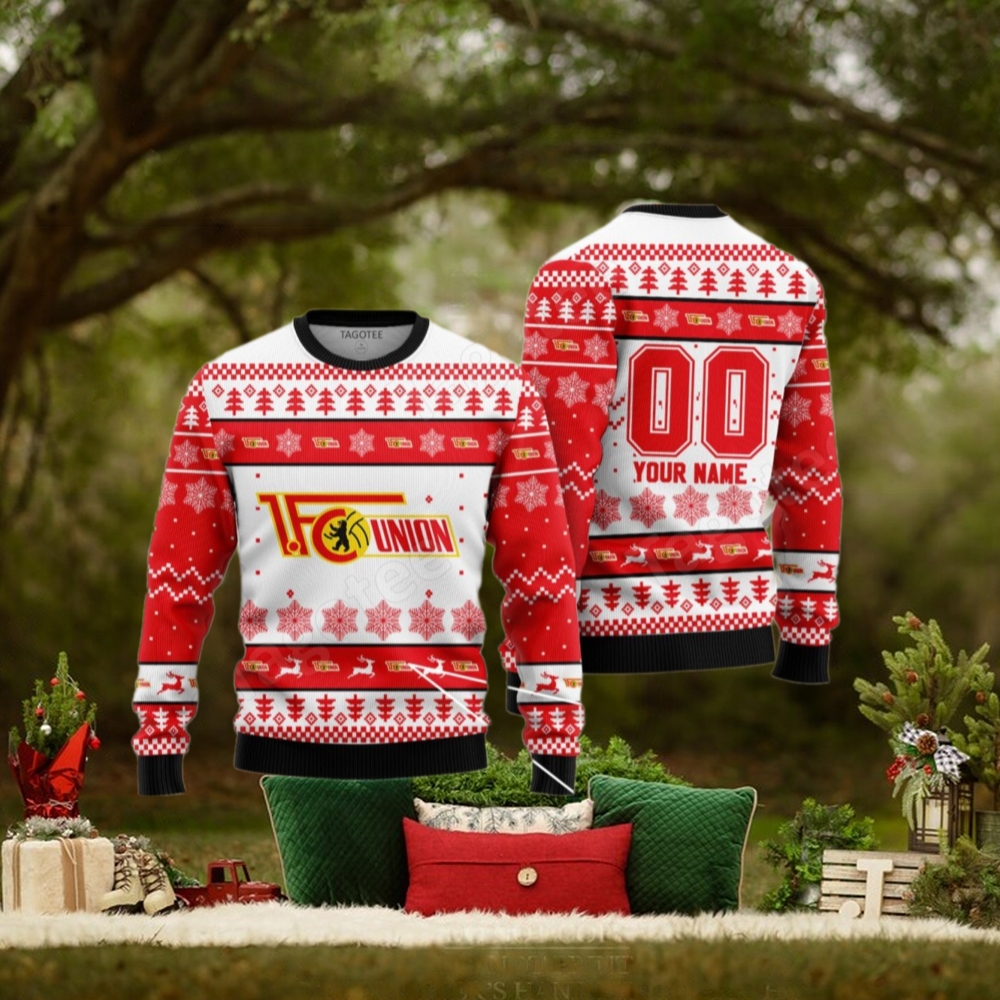 FC Union Berlin Football Christmas Jumper Sweaters FC Union Berlin Football Christmas Jumper Sweaters