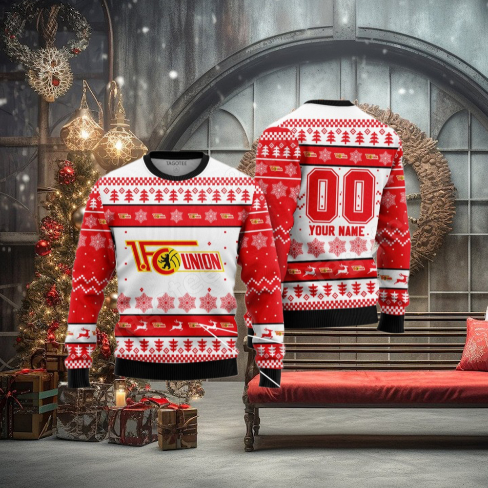 FC Union Berlin Football Christmas Jumper Sweaters FC Union Berlin Football Christmas Jumper Sweaters