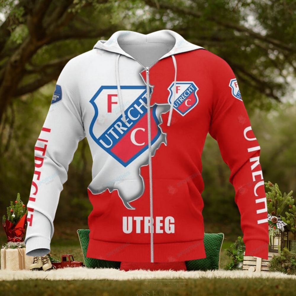 FC Utrecht Logo Zip Up Hoodie FC Utrecht Logo Zip Up Hoodie
