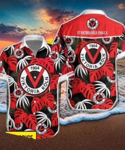 FC Viktoria Koln 1904 e.V Leaf Tropical Pattern Hawaiian Shirt For Men Women
