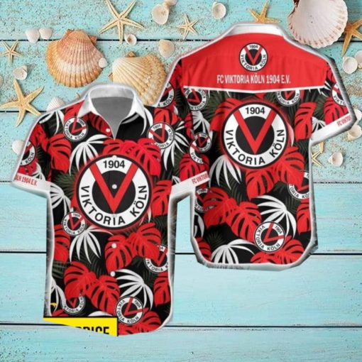 FC Viktoria Koln 1904 e.V Leaf Tropical Pattern Hawaiian Shirt For Men Women