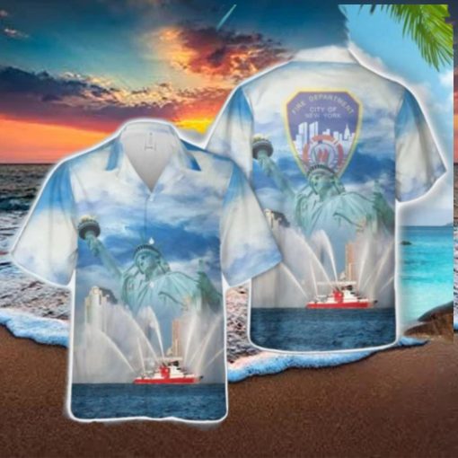FDNY Boat New York City Fire Department Hawaiian Shirt