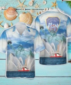 FDNY Boat New York City Fire Department Hawaiian Shirt